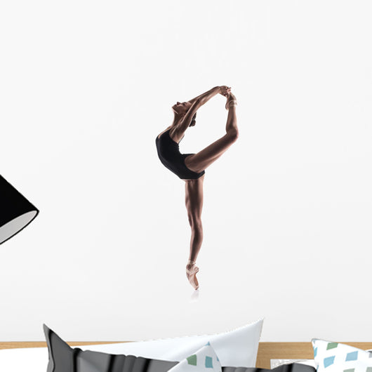 beautiful ballet dancer isolated Wall Decal