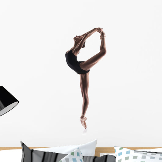 beautiful ballet dancer isolated Wall Decal