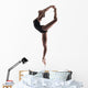 beautiful ballet dancer isolated Wall Decal