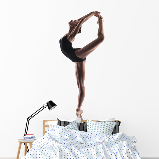 beautiful ballet dancer isolated Wall Decal