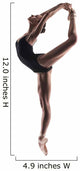 beautiful ballet dancer isolated Wall Decal