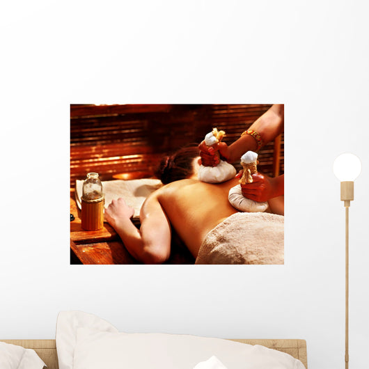 Woman Having Massage with
