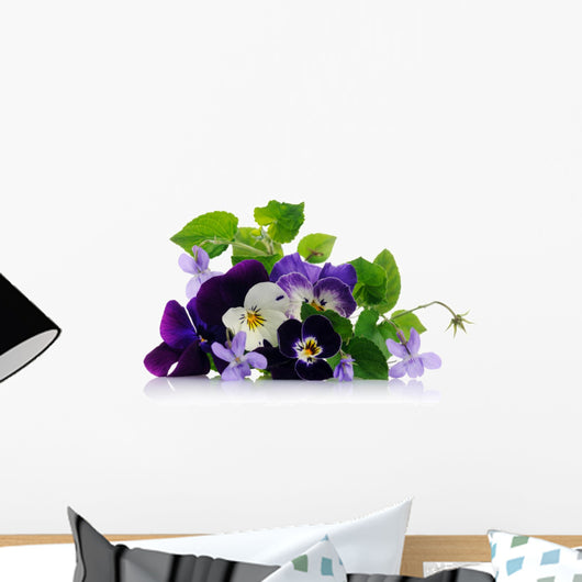 pansies and violets Wall Decal
