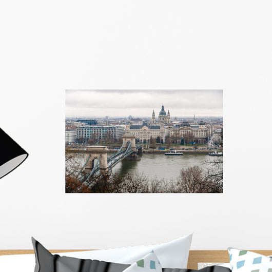 Budapest Chain Bridge St Wall Mural