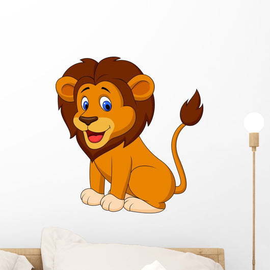 Funny Lion Wall Decal