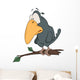 Raven from a fairy tale. Cartoon Wall Decal