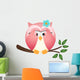 Owl With Both Wings in Wall Decal