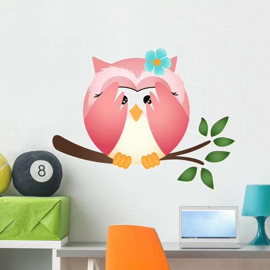 Owl With Both Wings in Wall Decal