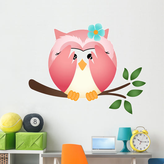 Owl With Both Wings in Wall Decal