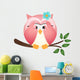 Owl With Both Wings in Wall Decal