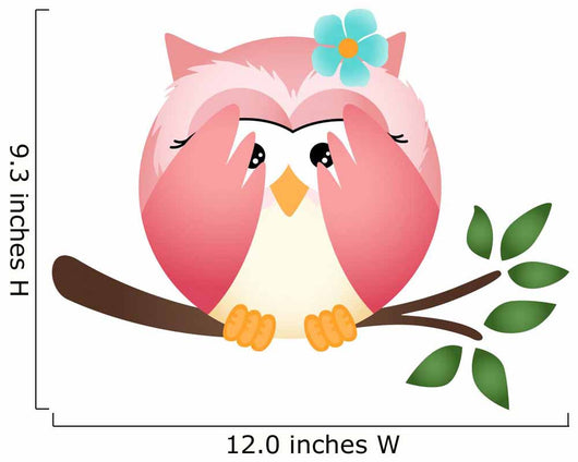 Owl With Both Wings in Wall Decal