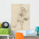Indian Chief Plays Drum Wall Mural