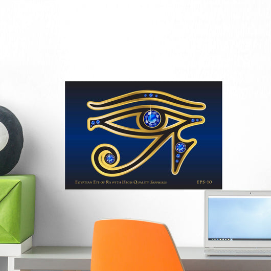 Sapphire Eye of Ra Wall Mural