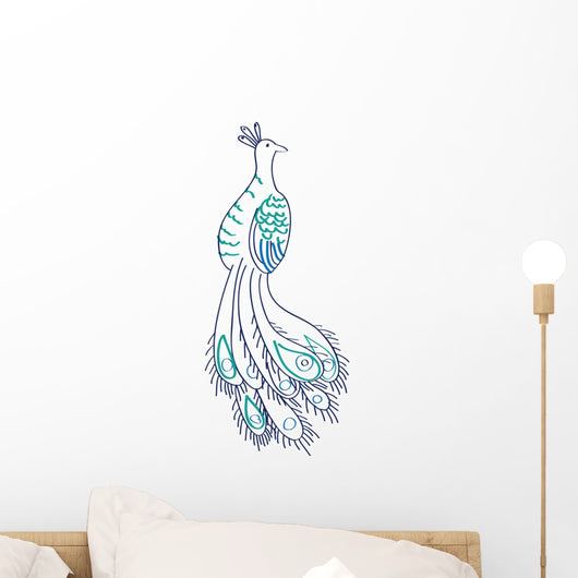 Peacock Wall Mural