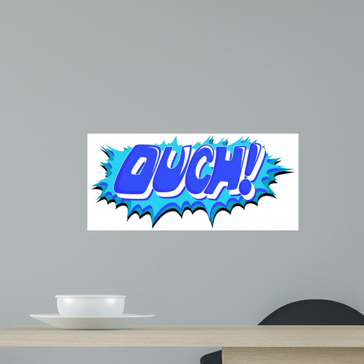 Ouch - Comic Expression Vector Text Wall Decal