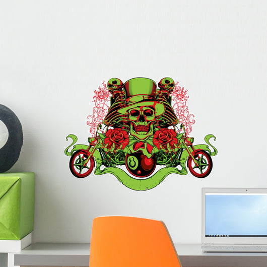 8 Ball Rider Wall Decal