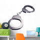 handcuffs - clipping path Wall Decal