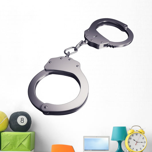 handcuffs - clipping path Wall Decal