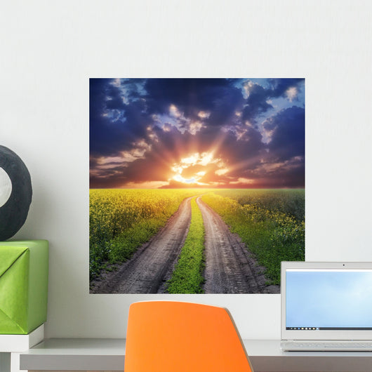 Country Road and Sunset