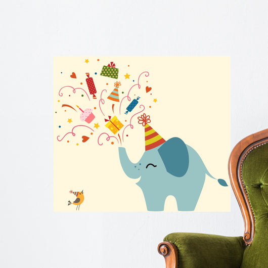 Birthday greeting card Wall Decal