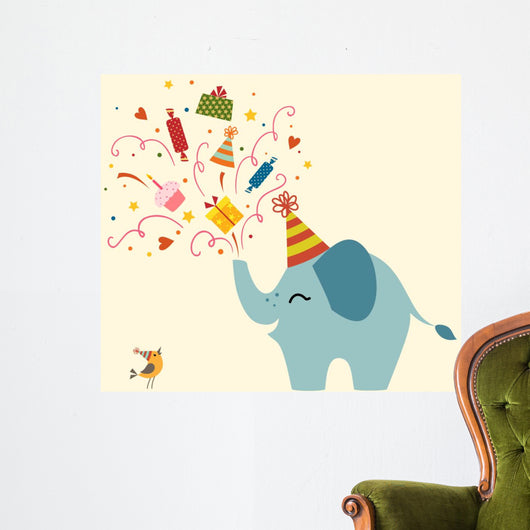 Birthday greeting card Wall Decal
