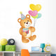 Happy Birthday Teddy Bear Wall Decal