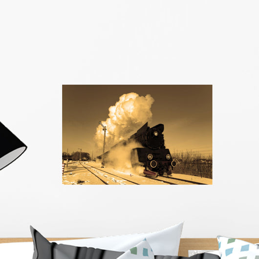 Old Retro Steam Train