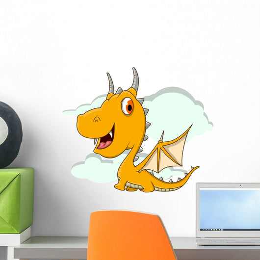 Cute Yellow Dragon Cartoon