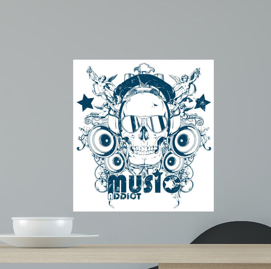 Music addict Wall Decal