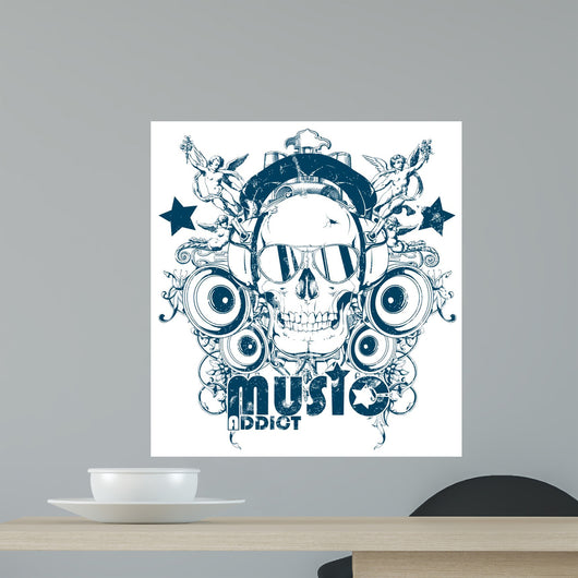 Music addict Wall Decal