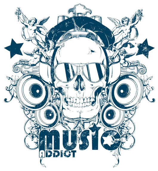 Music addict Wall Decal