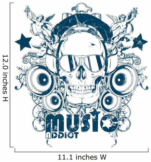 Music addict Wall Decal