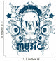 Music addict Wall Decal