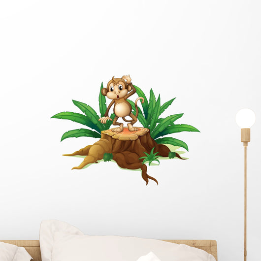 Monkey Standing Stump with
