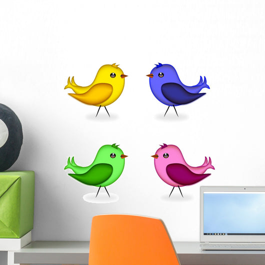 Birds Set White
