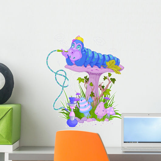 The Blue Caterpillar Wall Decal