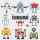 Nine Cartoon robots Wall Decal