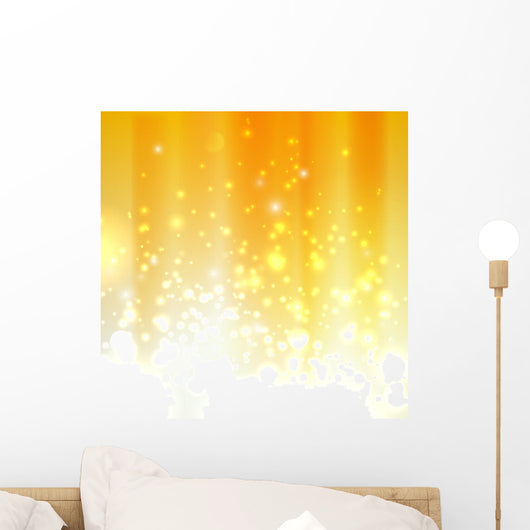 Abstract Orange with Sparkles