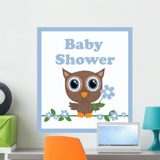 Baby Shower Boy Wall Mural