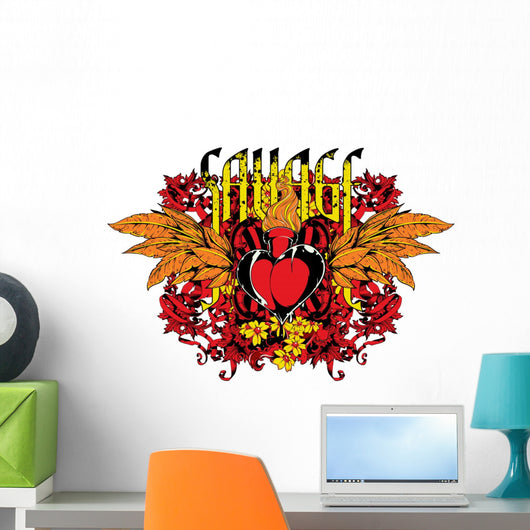 Savage heart Wall Decal