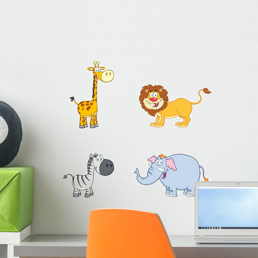 Jungle Animals Cartoon Mascot