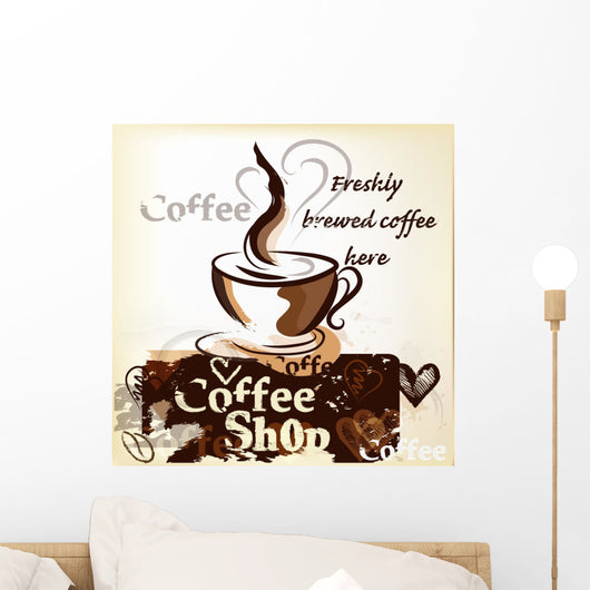Coffee Shop Poster Grunge