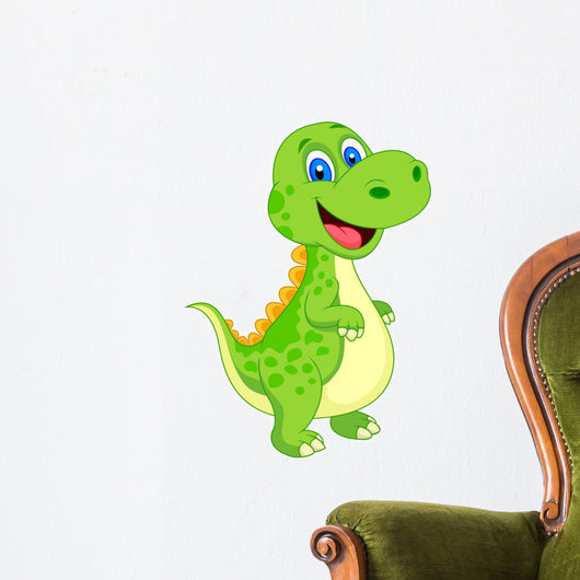Cute dinosaur cartoon Wall Decal