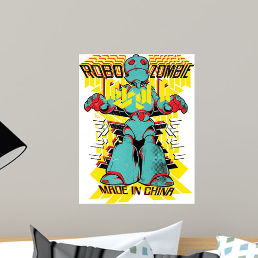 Robo Zombie Wall Decal