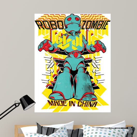 Robo Zombie Wall Decal