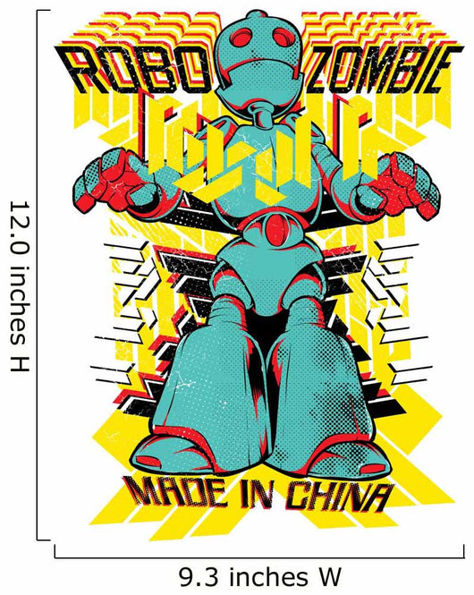 Robo Zombie Wall Decal