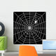 Cobweb with Spider Silhouette