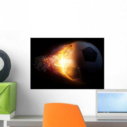 Football Fire Black