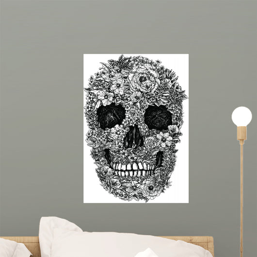 Flower Skull Vector