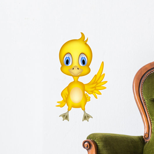Cute chick cartoon Wall Decal